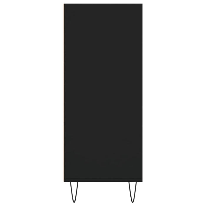 Credenza-Buffet-Armadio da cucina Nera 57x35x90 cm in Legno Multistrato 124945