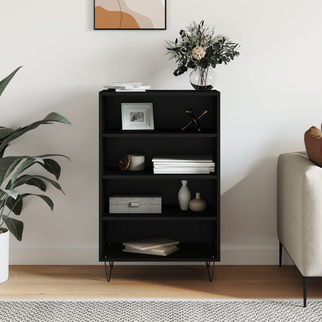 Credenza Nera 57x35x90 cm in Legno Multistratocod mxl 105970