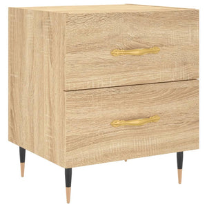 Comodino-Tavolino da notte Rovere Sonoma 40x35x47,5 cm in Legno Multistrato 897741
