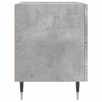 vidaXL Comodino Grigio Cemento 40x35x47,5 cm in Legno Multistrato