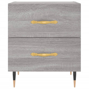 Comodino Grigio Sonoma 40x35x47,5 cm in Legno Multistrato 827272