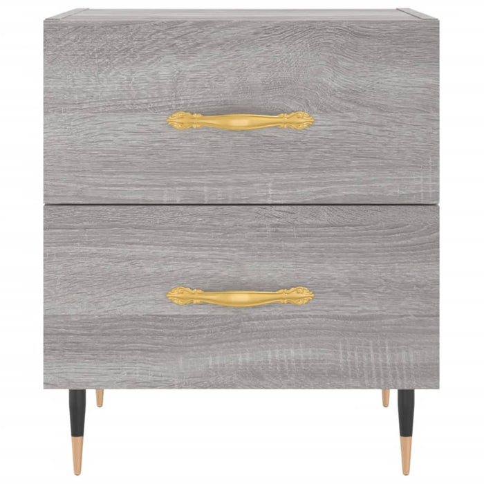 Comodino Grigio Sonoma 40x35x47,5 cm in Legno Multistrato 827272