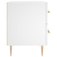vidaXL Comodino Bianco 40x35x47,5 cm in Legno Multistrato