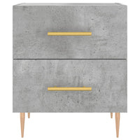 Comodini 2 pz Grigio Cemento 40x35x47,5 cm in Legno Multistrato 827285