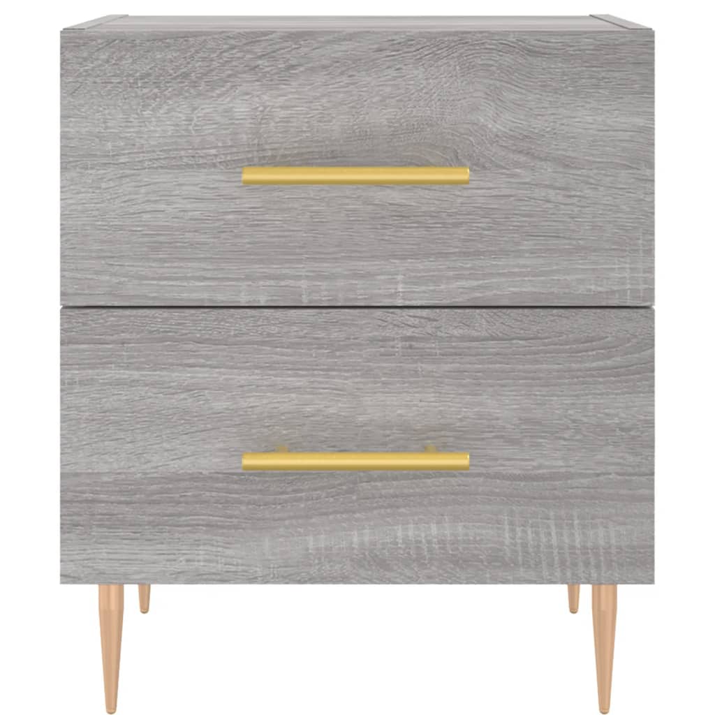 vidaXL Comodino Grigio Sonoma 40x35x47,5 cm in Legno Multistrato