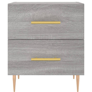 vidaXL Comodino Grigio Sonoma 40x35x47,5 cm in Legno Multistrato