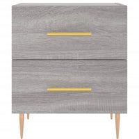 Comodini 2 pz Grigio Sonoma 40x35x47,5 cm in Legno Multistrato 827289