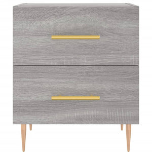 Comodini 2 pz Grigio Sonoma 40x35x47,5 cm in Legno Multistrato 827289