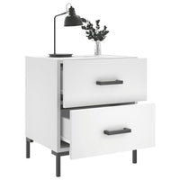 vidaXL Comodini 2 pz Bianchi 40x35x47,5 cm in Legno Multistrato