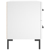 vidaXL Comodini 2 pz Bianchi 40x35x47,5 cm in Legno Multistrato