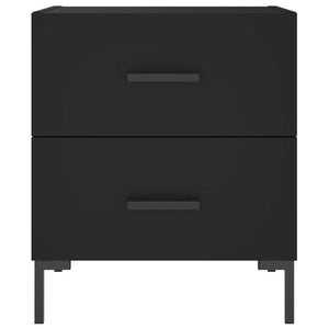 Comodini 2 pz Neri 40x35x47,5 cm in Legno Multistrato 827311