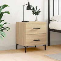 Comodino-Tavolino da notte Rovere Sonoma 40x35x47,5 cm in Legno Multistrato 448531