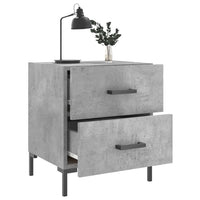 Comodini 2 pz Grigio Cemento 40x35x47,5 cm in Legno Multistrato 827317