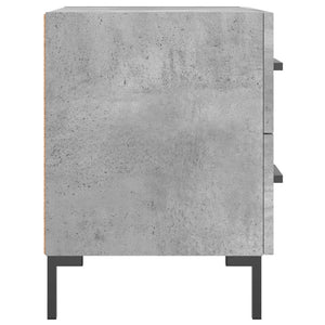 Comodini 2 pz Grigio Cemento 40x35x47,5 cm in Legno Multistrato 827317