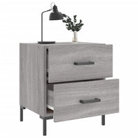 Comodini 2 pz Grigio Sonoma 40x35x47,5 cm in Legno Multistrato 827321