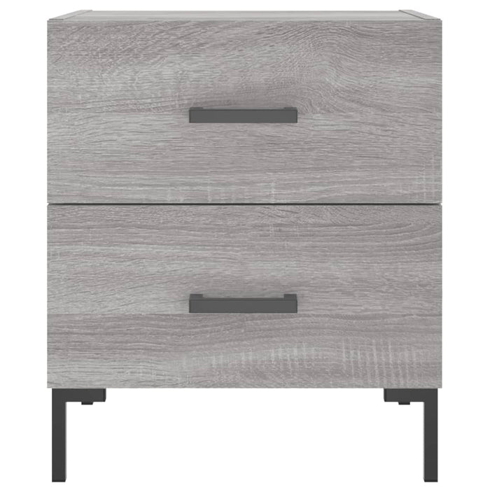 Comodini 2 pz Grigio Sonoma 40x35x47,5 cm in Legno Multistrato 827321