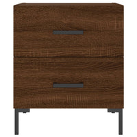 Comodini 2 pz Rovere Marrone 40x35x47,5 cm in Legno Multistrato 827323