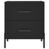 Comodini 2 pz Neri 40x35x47,5 cm in Legno Multistrato 827327