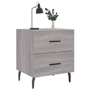 Comodini 2 pz Grigio Sonoma 40x35x47,5 cm in Legno Multistrato 827353