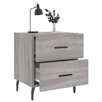 Comodini 2 pz Grigio Sonoma 40x35x47,5 cm in Legno Multistrato 827353