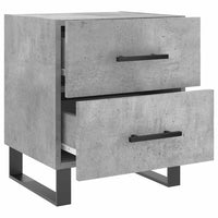 Comodini 2 pz Grigio Cemento 40x35x47,5 cm in Legno Multistrato 827365