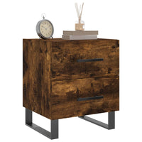 Comodini 2 pz Rovere Fumo 40x35x47,5 cm in Legno Multistrato 827367