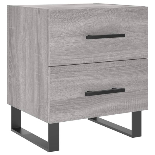 vidaXL Comodino Grigio Sonoma 40x35x47,5 cm in Legno Multistrato