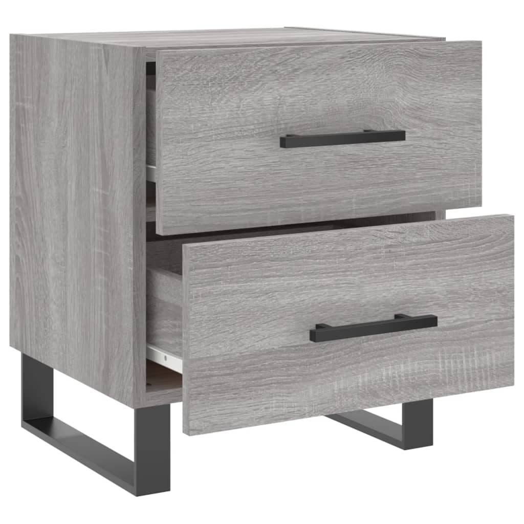 vidaXL Comodino Grigio Sonoma 40x35x47,5 cm in Legno Multistrato