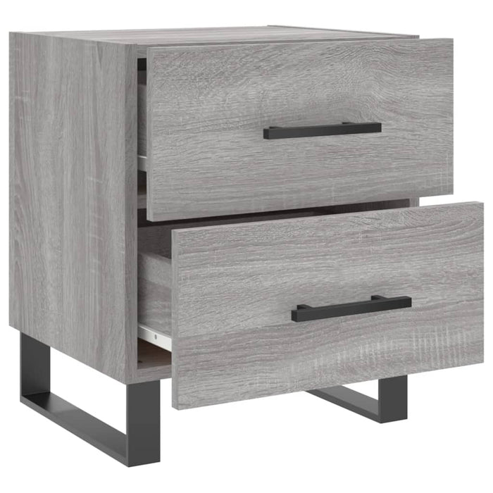 vidaXL Comodino Grigio Sonoma 40x35x47,5 cm in Legno Multistrato