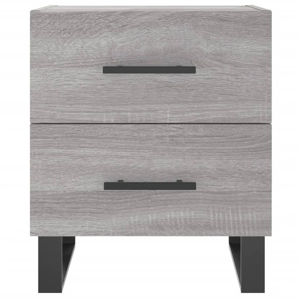 vidaXL Comodino Grigio Sonoma 40x35x47,5 cm in Legno Multistrato