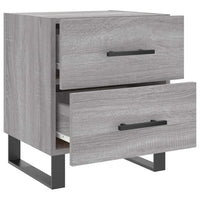 Comodini 2 pz Grigio Sonoma 40x35x47,5 cm in Legno Multistrato 827369