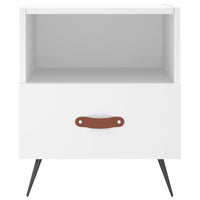 Comodini 2 pz Bianchi 40x35x47,5 cm in Legno Multistrato 827373