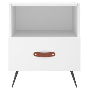 Comodini 2 pz Bianchi 40x35x47,5 cm in Legno Multistrato 827373