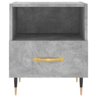 Comodini 2 pz Grigio Cemento 40x35x47,5 cm in Legno Multistrato 827397