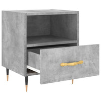 Comodini 2 pz Grigio Cemento 40x35x47,5 cm in Legno Multistrato 827397