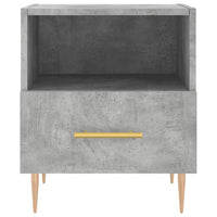 vidaXL Comodini 2 pz Grigio Cemento 40x35x47,5 cm in Legno Multistrato