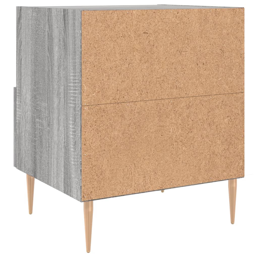 vidaXL Comodino Grigio Sonoma 40x35x47,5 cm in Legno Multistrato