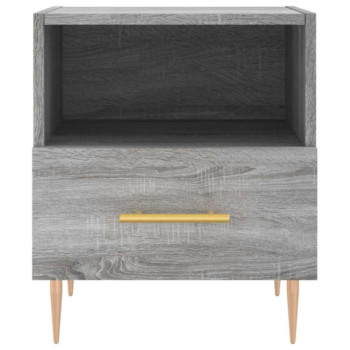 vidaXL Comodini 2 pz Grigio Sonoma 40x35x47,5 cm in Legno Multistrato