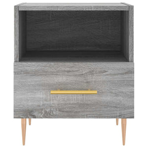 Comodini 2 pz Grigio Sonoma 40x35x47,5 cm in Legno Multistrato 827417