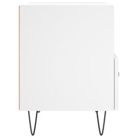 Comodino Bianco 40x35x47,5 cm in Legno Multistrato 827420