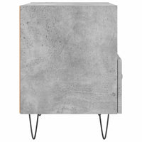 Comodini 2 pz Grigio Cemento 40x35x47,5 cm in Legno Multistrato 827429