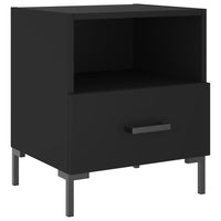 Comodino Nero 40x35x47,5 cm in Legno Multistrato 827438