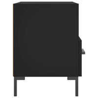 Comodino Nero 40x35x47,5 cm in Legno Multistrato 827438