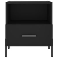 Comodini 2 pz Neri 40x35x47,5 cm in Legno Multistrato 827455