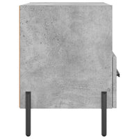 Comodini 2 pz Grigio Cemento 40x35x47,5 cm in Legno Multistrato 827461