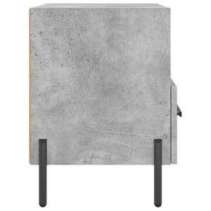 Comodini 2 pz Grigio Cemento 40x35x47,5 cm in Legno Multistrato 827461