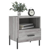 Comodini 2 pz Grigio Sonoma 40x35x47,5 cm in Legno Multistrato 827465