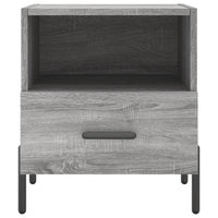 Comodini 2 pz Grigio Sonoma 40x35x47,5 cm in Legno Multistrato 827465