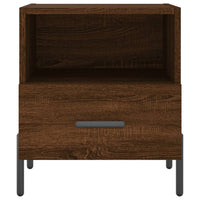 Comodini 2 pz Rovere Marrone 40x35x47,5 cm in Legno Multistrato 827467