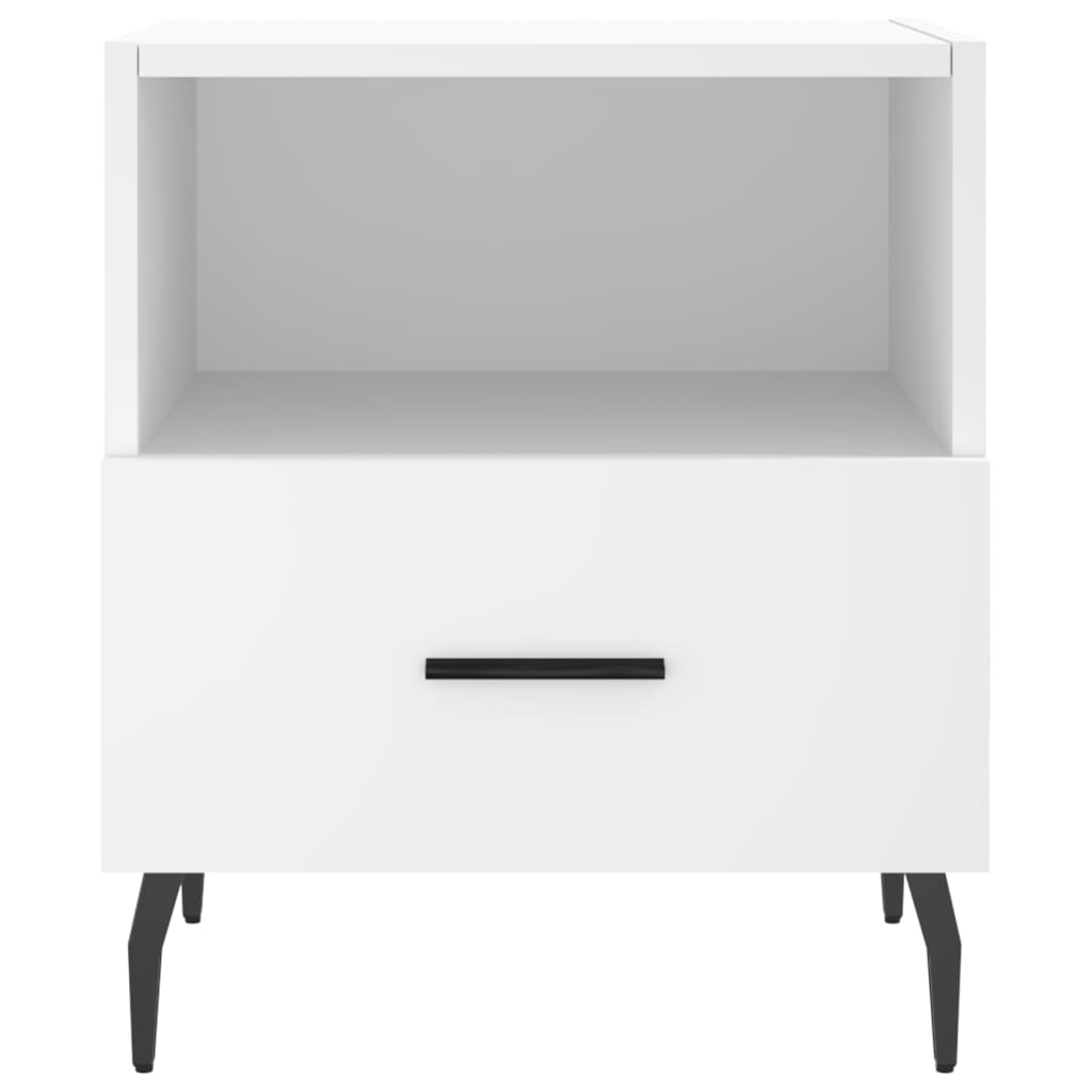 Comodini 2 pz Bianchi 40x35x47,5 cm in Legno Multistrato 827469